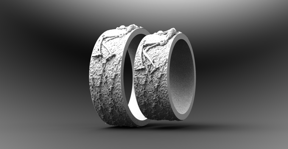 RING FOREVER SKELETONS 3D Print 270914 RING FOREVER SKELETONS 3D Print 270914