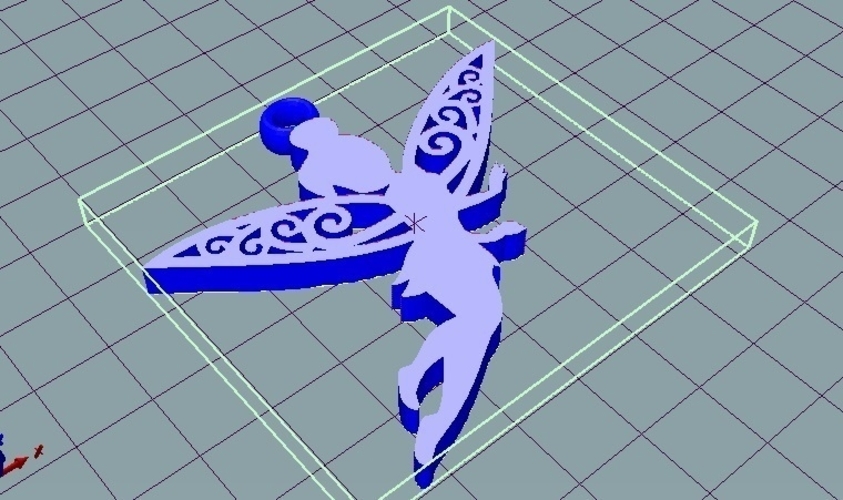 Tinkerbell Christmas Ornament 3D Print 270977 Tinkerbell Christmas Ornament 3D Print 270977