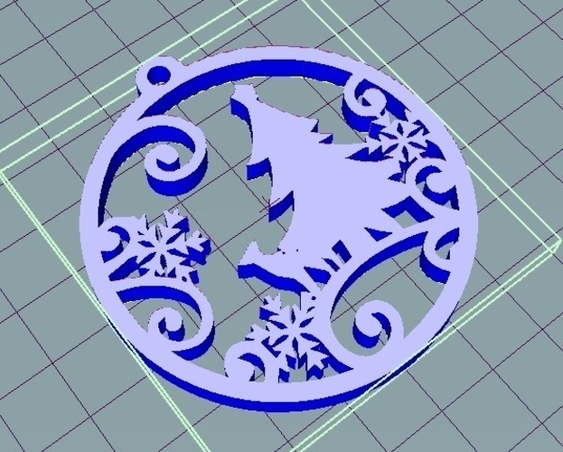 Deer Christmas ornament 3D Print 270987 Deer Christmas ornament 3D Print 270987