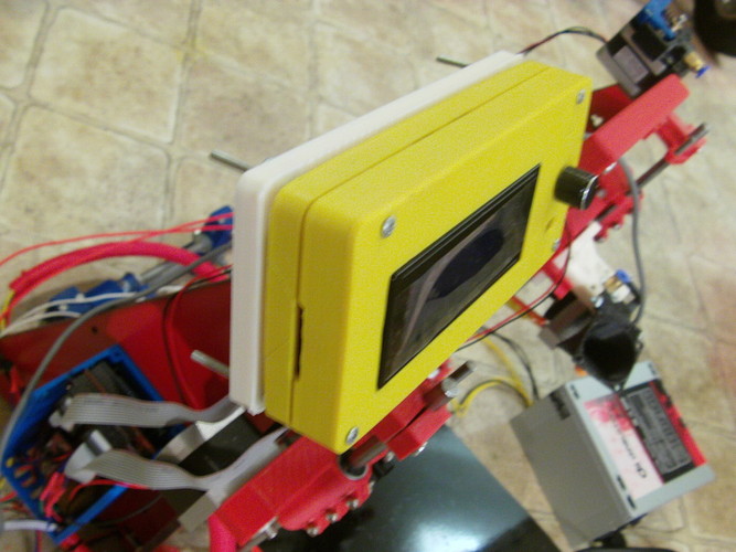 Smart LCD Case Mount for the Prusa i3 Rework 3D Print 27112 Smart LCD Case Mount for the Prusa i3 Rework 3D Print 27112