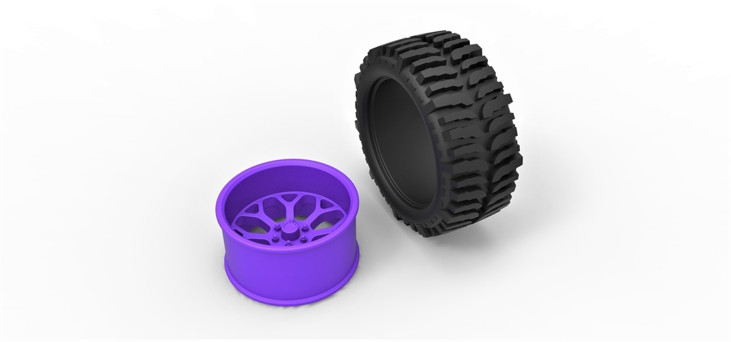 Diecast offroad wheel for lifted trucks 3D Print 271271