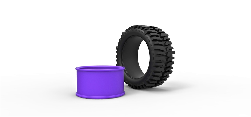 Diecast offroad wheel for lifted trucks 3D Print 271272