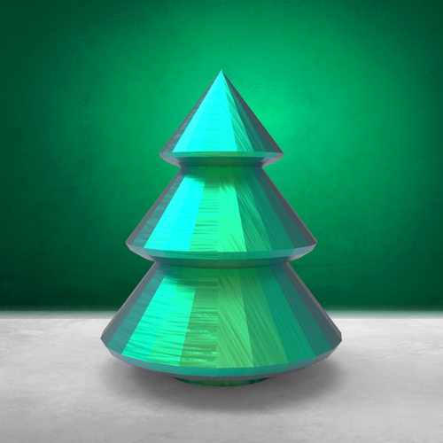 Christmas Trees (LowPoly) (3 files) 3D Print 271284