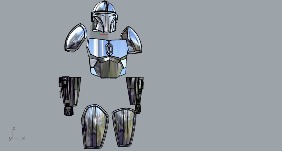 Full Beskar armor from The Mandalorian UPDATED 3D print model 3D Print 271381