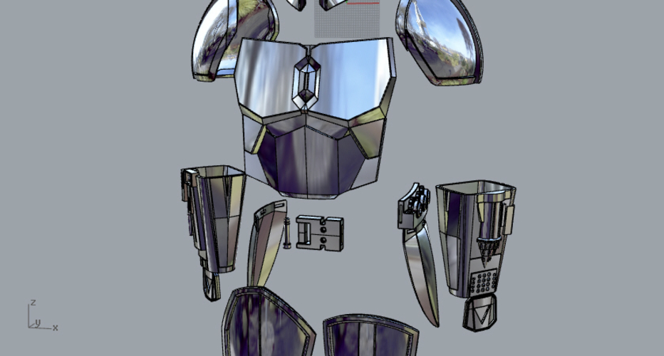 Full Beskar armor from The Mandalorian UPDATED 3D print model 3D Print 271385