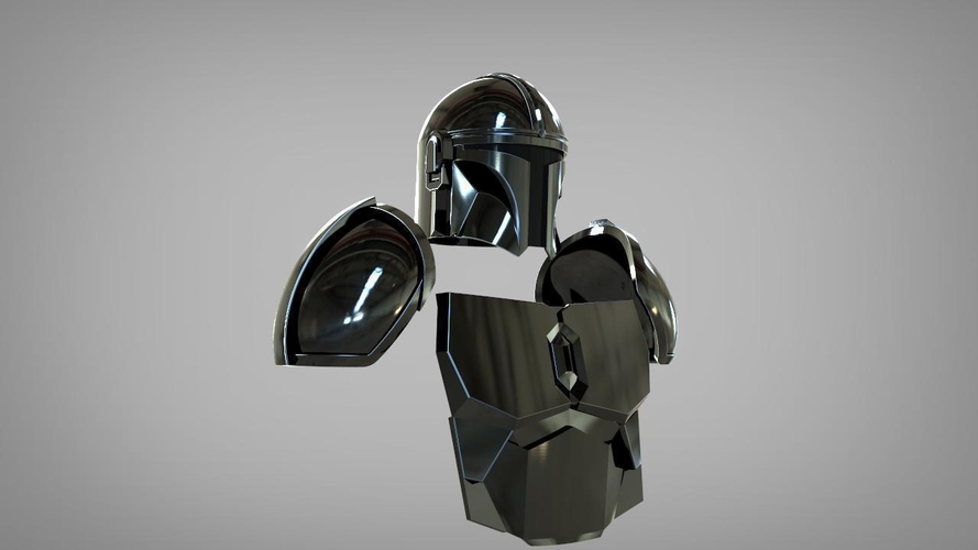 Full Beskar armor from The Mandalorian UPDATED 3D print model 3D Print 271393