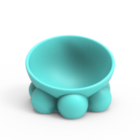 Small Cute Pet Food Bowl Easy to Print 3D Printing 271403
