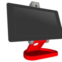 Small PiMac - Raspberry Pi 7 Inch Touch Screen Stand (with Camera) V2 3D Printing 271516