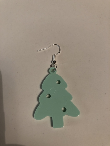 Christmas tree earrings 3D Print 271717 Christmas tree earrings 3D Print 271717