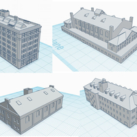 Small 3mm scale Industrial Revolution Buildings 3D Printing 272049