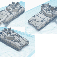 Small Leopard Battle Tank - Old Earth Resistance - 10mm 3D Printing 272086