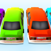 Low Poly City Car - Thumbnail 4