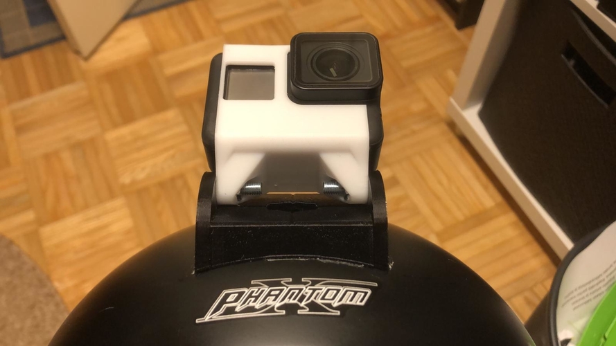PhantomX - Adjustable GoPro 3-7 top mount. 3D Print 272511