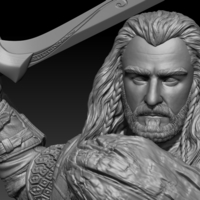 Small Thorin Oakenshield 3D Printing 272751