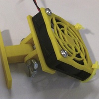 Small 50 mm Fan Adjustable Mount 3D Printing 27318
