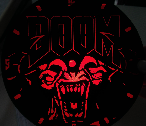 Doom Clock 3D Print 273193