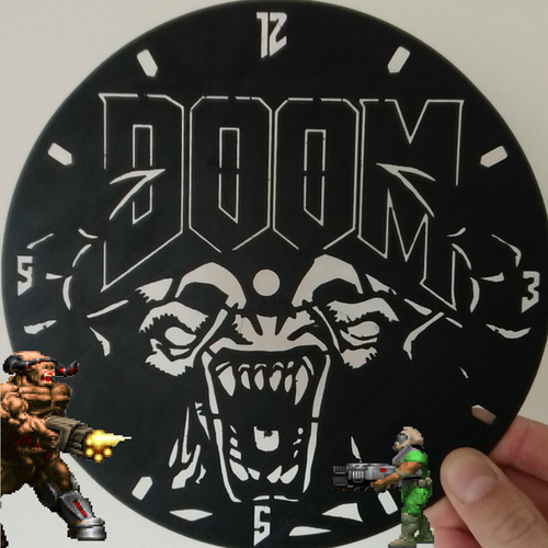Doom Clock 3D Print 273194