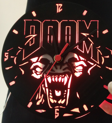 Doom Clock 3D Print 273195