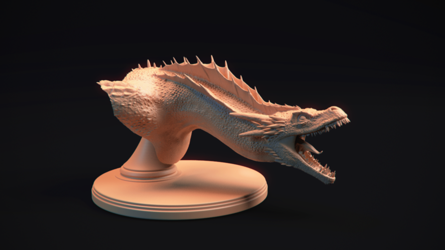 Drogon - Dragon Bust - Game of Thrones 3D Print 273281
