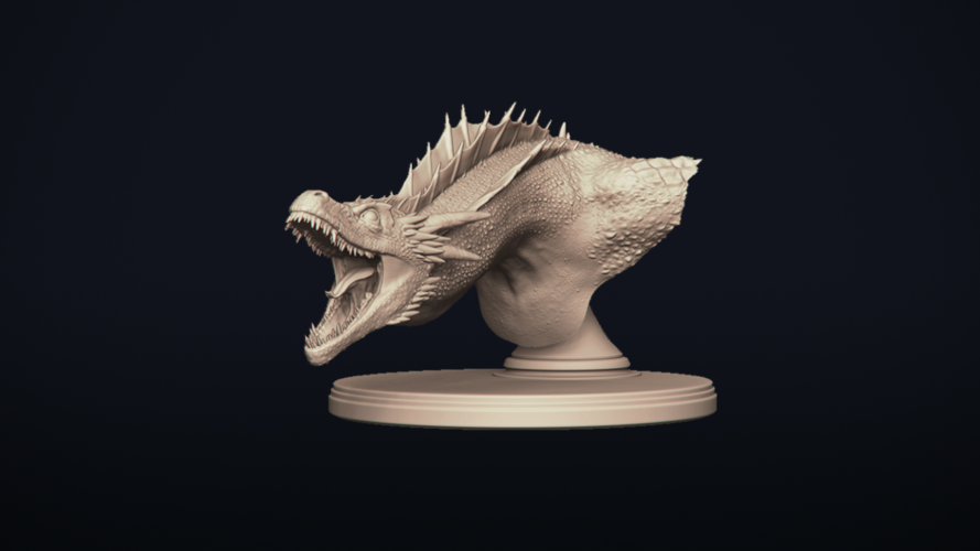 Drogon - Dragon Bust - Game of Thrones 3D Print 273284