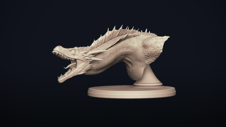 Drogon - Dragon Bust - Game of Thrones 3D Print 273285