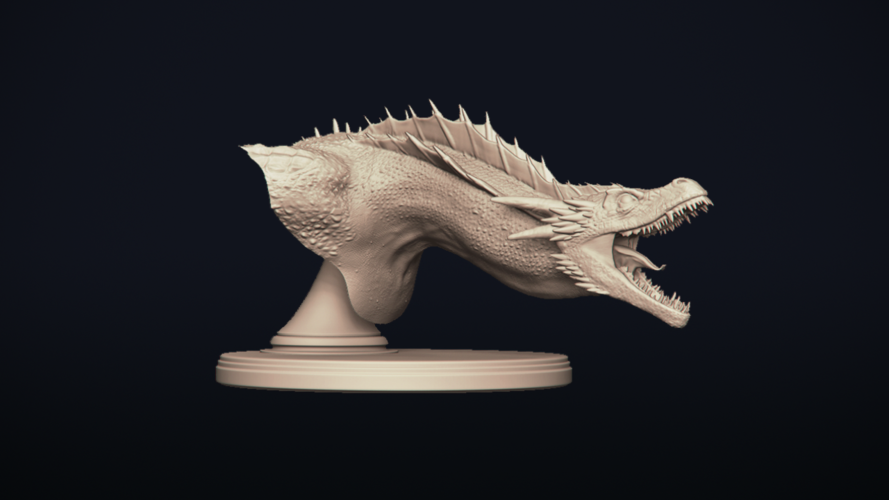 Drogon - Dragon Bust - Game of Thrones 3D Print 273290