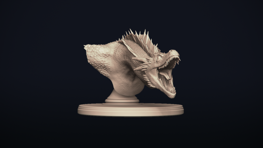 Drogon - Dragon Bust - Game of Thrones 3D Print 273291