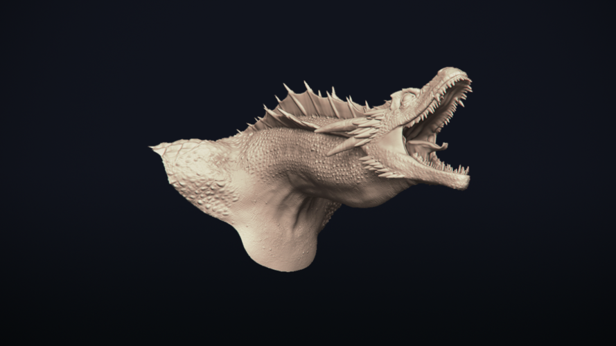 Drogon - Dragon Bust - Game of Thrones 3D Print 273294