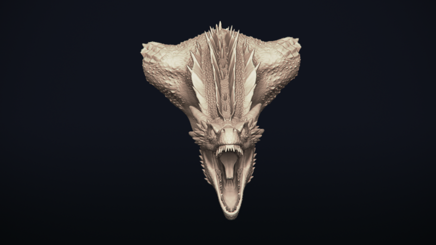 Drogon - Dragon Bust - Game of Thrones 3D Print 273296