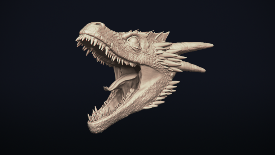 Drogon - Dragon Bust - Game of Thrones 3D Print 273301