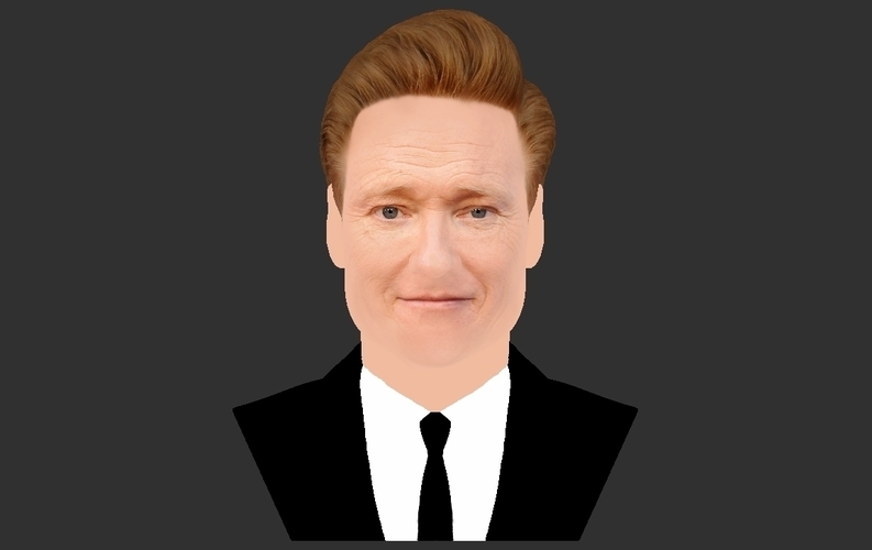 Conan OBrien bust ready for full color 3D printing 3D Print 273769
