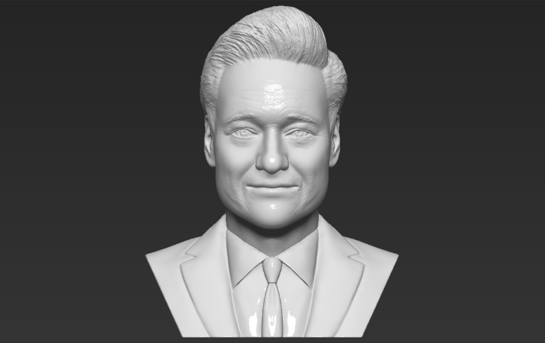 Conan OBrien bust ready for full color 3D printing 3D Print 273770