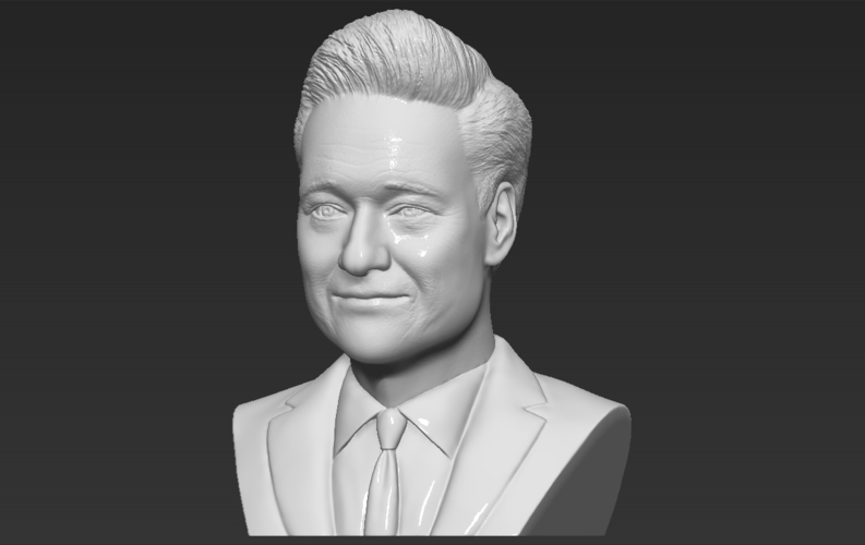 Conan OBrien bust ready for full color 3D printing 3D Print 273771