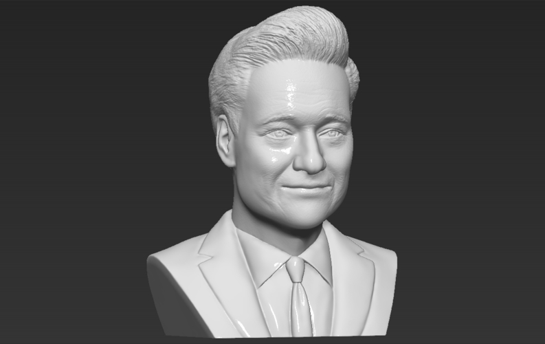 Conan OBrien bust ready for full color 3D printing 3D Print 273775