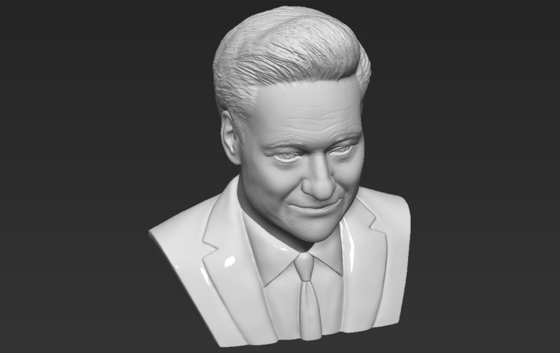 Conan OBrien bust ready for full color 3D printing 3D Print 273776