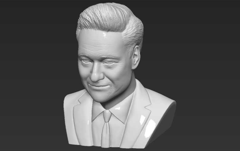 Conan OBrien bust ready for full color 3D printing 3D Print 273777