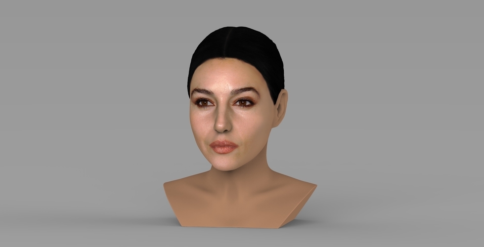 Monica Bellucci bust ready for full color 3D printing 3D Print 273815