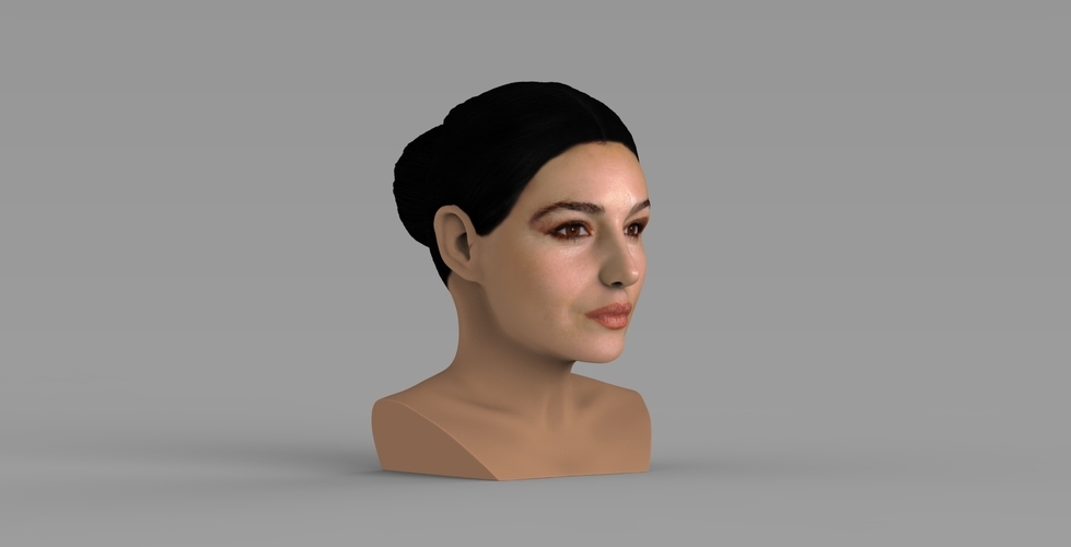 Monica Bellucci bust ready for full color 3D printing 3D Print 273818