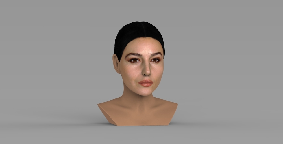 Monica Bellucci bust ready for full color 3D printing 3D Print 273819