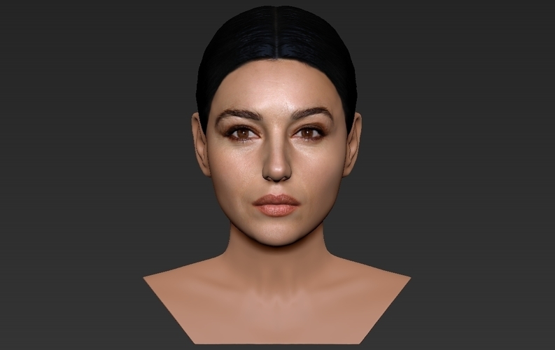 Monica Bellucci bust ready for full color 3D printing 3D Print 273821