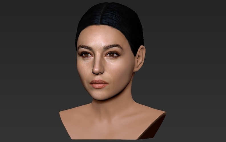 Monica Bellucci bust ready for full color 3D printing 3D Print 273822