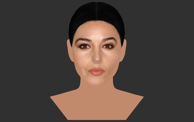 Monica Bellucci bust ready for full color 3D printing 3D Print 273823