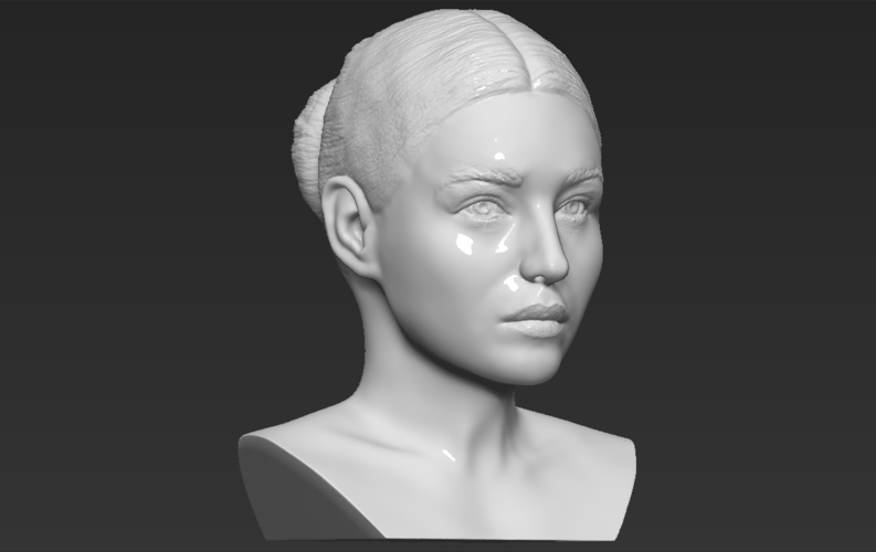 Monica Bellucci bust ready for full color 3D printing 3D Print 273829
