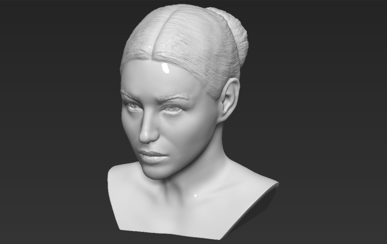 Monica Bellucci bust ready for full color 3D printing 3D Print 273830