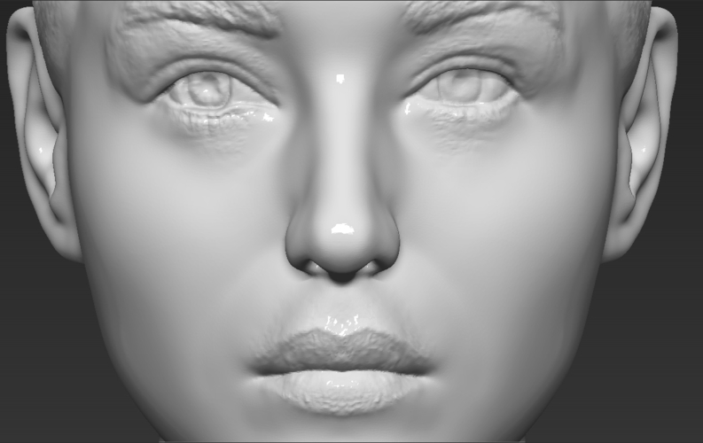 Monica Bellucci bust ready for full color 3D printing 3D Print 273832
