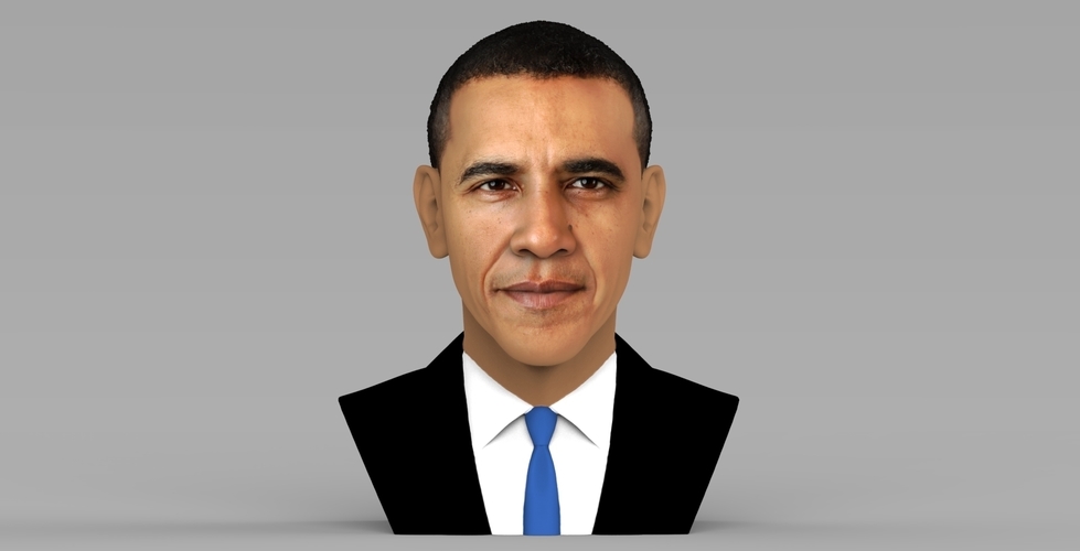 Barack Obama bust ready for full color 3D printing 3D Print 274026