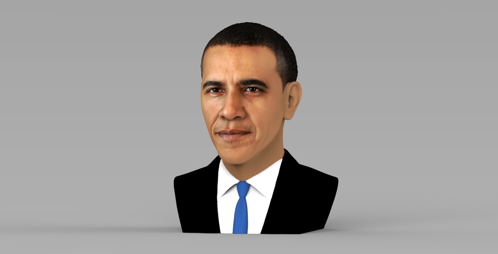 Barack Obama bust ready for full color 3D printing 3D Print 274027
