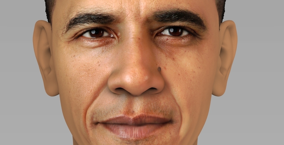 Barack Obama bust ready for full color 3D printing 3D Print 274032