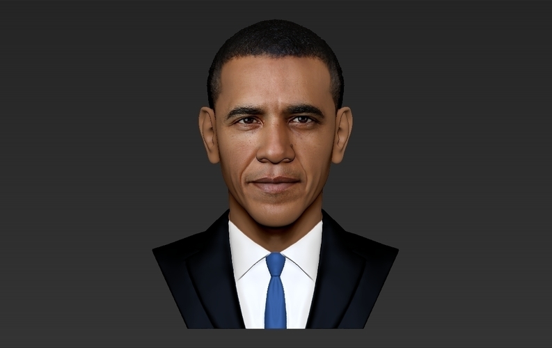 Barack Obama bust ready for full color 3D printing 3D Print 274034