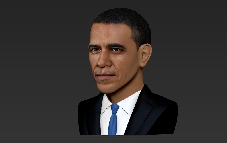 Barack Obama bust ready for full color 3D printing 3D Print 274035